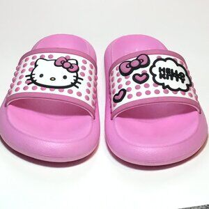 Hello Kitty Women's Pink Slip-on Slides Sandals Slippers Shoes Size 9 EUC